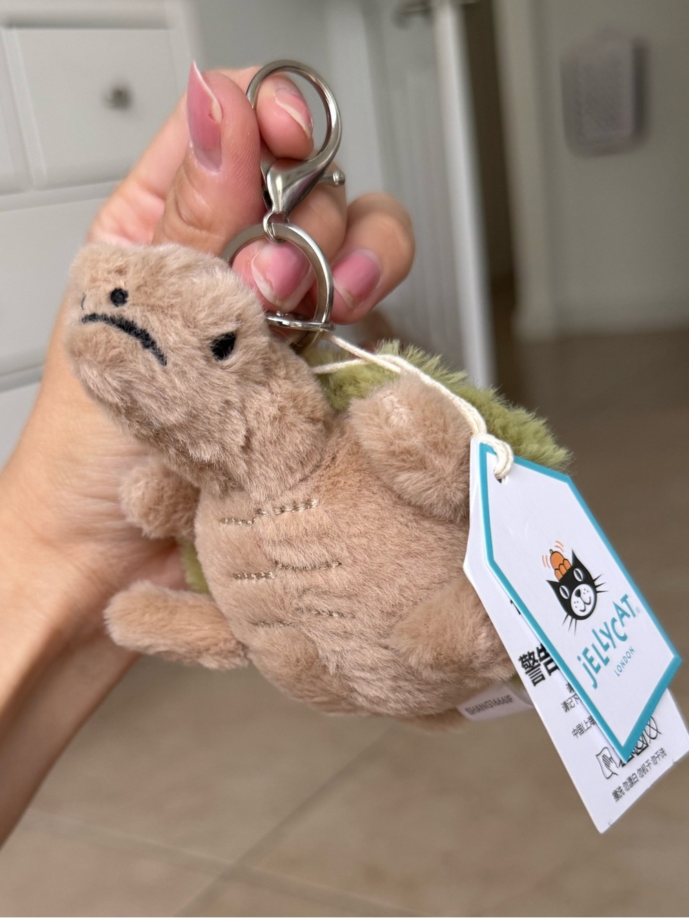 Jellycat Timmy the Turtle NWT Keychain Bag Charm - Picture 2 of 5